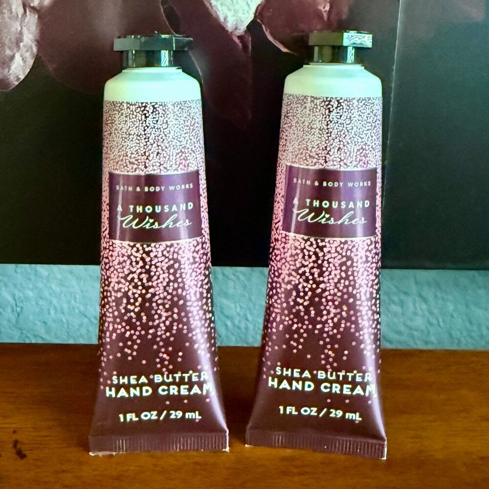 NEW 2-Pc A THOUSAND WISHES Shea Butter Hand Cream Bath & Body Works